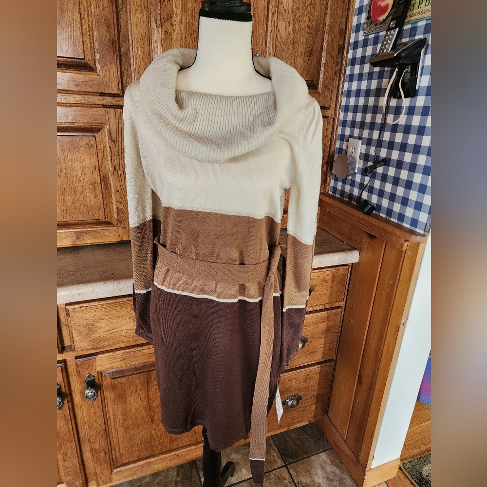NY Collection Sweater Dress Size M (NWT)